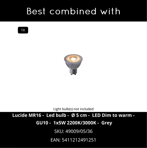 Lucide TUBE - Foco de techo - 1xGU10 - Oro mate / Latón - CROSSSELL